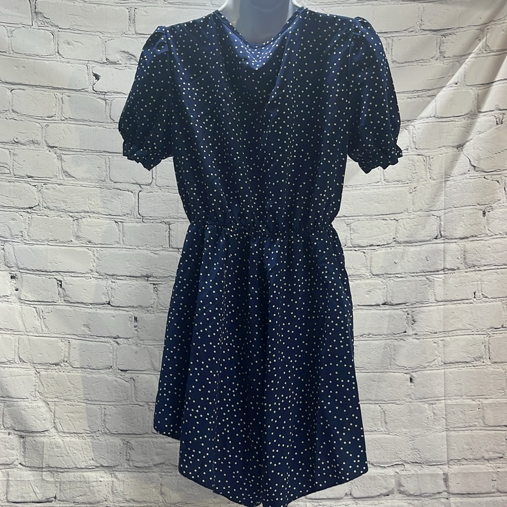 Blue and white polkadotted romper - Picture 4 of 6
